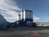 Klar blanding HZS120 beton batching anlæg til blok gør maskinen